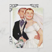 Einladung zur Hochzeitsfeier Postkarte (Vorne/Hinten)