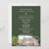 Einladung zur Hochzeitsfeier über die Steinbrücke (Vorderseite)