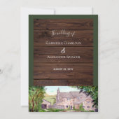 Einladung zur Hochzeitsfeier über die Steinbrücke (Rückseite)