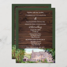 Einladung zur Hochzeitsfeier über die Steinbrücke