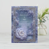 Einladung zur Hochzeitsfeier unter Wasser (Stehend Vorderseite)