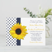 Einladung zur Hochzeitsfeier von Marine und White (Stehend Vorderseite)