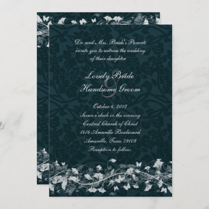Einladung zur Hochzeitsfeier von Marinedamasken