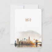 Einladung zur Hochzeitsinformation und Details New (Rückseite)