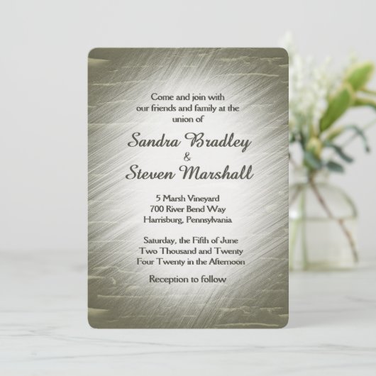 Einladung zur Hochzeitsjagd (Stehend Vorderseite)