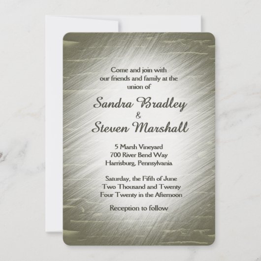 Einladung zur Hochzeitsjagd (Vorderseite)