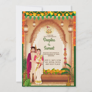 Einladung zur Hochzeitskarte