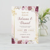 Einladung zur Hochzeitskarte - Hochzeitskarte, dig (Stehend Vorderseite)