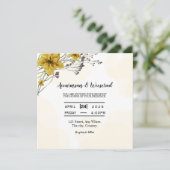 Einladung zur Hochzeitskarte Square Vector (Stehend Vorderseite)