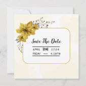 Einladung zur Hochzeitskarte Square Vector (Rückseite)