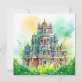 Einladung zur Hochzeitskarte Wasserfarbe (Rückseite)