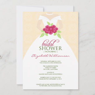 Einladung zur Hochzeitskleidung Bridal Dusche (Pfi