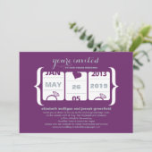 Einladung zur Hochzeitsmaschine (Stehend Vorderseite)