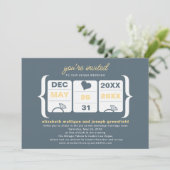 Einladung zur Hochzeitsmaschine (Stehend Vorderseite)