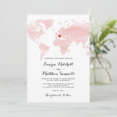 Einladung zur Hochzeitsreise (Stehend Vorderseite)