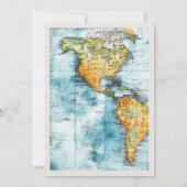 Einladung zur Hochzeitsreise auf der Karte (Rückseite)