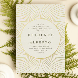 Einladung zur Hochzeitsreise in Gold Byzantine