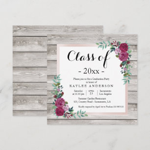 Einladung zur holzchic Graduation Party