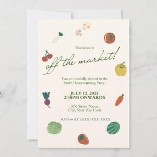 Einladung zur Housewarming-Party 'Off the Market'