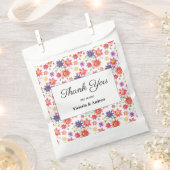 Einladung zur hübschen Blumenhochzeit Geschenktütchen (Ausgeschnitten)