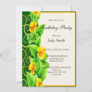 Einladung zur hübschen Gelben Blüte