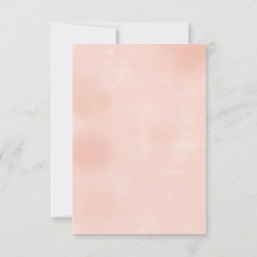 Einladung zur hübschen Peach Graduation Party (Rückseite)