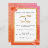 Einladung zur indischen Hochzeit (Vorne/Hinten)