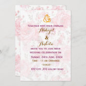 Einladung zur indischen Hochzeit (Vorne/Hinten)