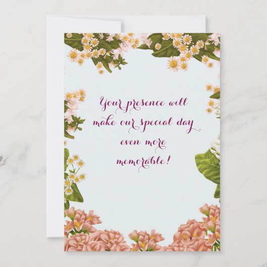 Einladung zur indischen Hochzeit (Rückseite)