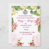 Einladung zur indischen Hochzeit (Vorderseite)