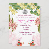 Einladung zur indischen Hochzeit (Vorne/Hinten)