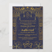 Einladung zur indischen Hochzeitsempfehlung (Vorderseite)