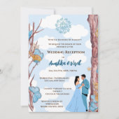 Einladung zur indischen Hochzeitsempfehlung (Vorderseite)