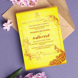 Einladung zur indischen Hochzeitsempfehlung