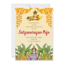 Einladung zur indischen Pooja Satyanarayan Katha E