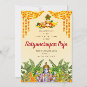 Einladung zur indischen Pooja Satyanarayan Katha E