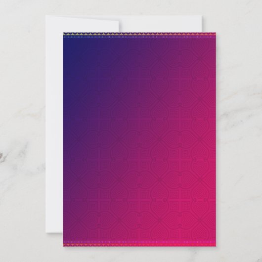 Einladung zur indischen Vorehelichtsfeier (Rückseite)