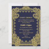 Einladung zur indischen Vorehelichtsfeier (Vorderseite)