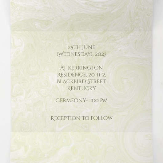 Einladung zur individuell anpassbaren Dreifachzett (Innenseite Mitte)