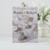 Einladung zur individuell anpassbaren RPG Dice-Hoc (Stehend Vorderseite)