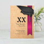 Einladung zur individuellen Jahresmaroon-Wiederseh (Stehend Vorderseite)