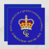 Einladung zur individuellen Krönungsfeier (Vorne/Hinten)