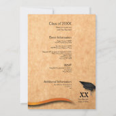 Einladung zur individuellen Orange-Wiedersehen (Rückseite)