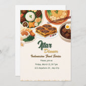 Einladung zur indonesischen Lebensmittelserie (Vorne/Hinten)