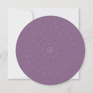 Einladung zur Infinity Round in Lila und Weiß
