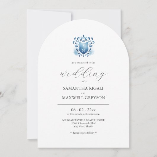 Einladung zur Inspirierten Tropenhochzeit in Key W (Vorderseite)