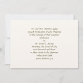 Einladung zur irischen Hochzeit (Rückseite)