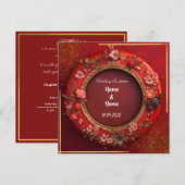 Einladung zur islamischen Hochzeit (Vorne/Hinten)