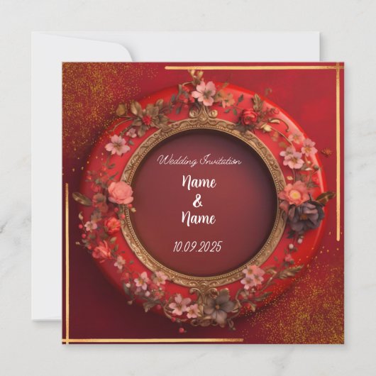 Einladung zur islamischen Hochzeit (Vorderseite)