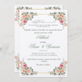 Einladung zur islamischen Hochzeit (Vorne/Hinten)